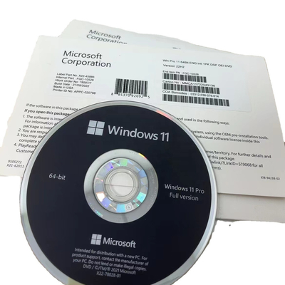 Windows 11 Pro DVD Pack 100% λειτουργία με υποστήριξη πολλαπλών γλωσσών και γρήγορη παράδοση