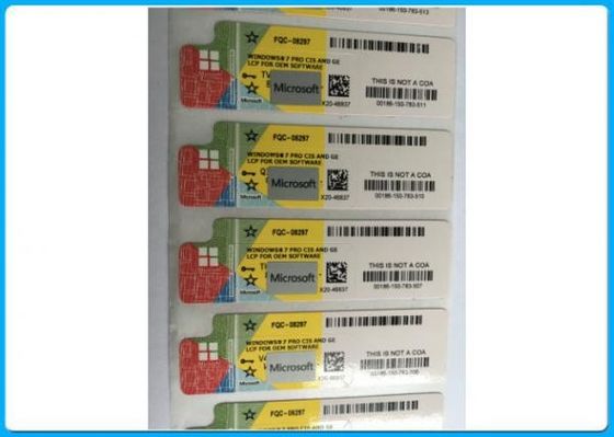 Το αξιόπιστο Microsoft Windows 7 βασική αυτοκόλλητη ετικέττα κώδικα COA προϊόντων σε καλή κατάσταση
