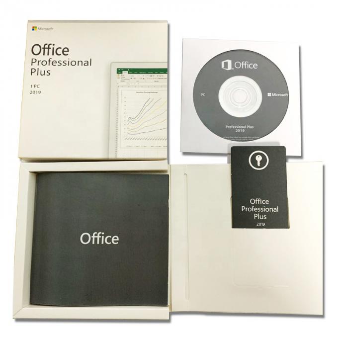 Ο επαγγελματίας συν μεταφορτώνει λογισμικού του Microsoft Office πακέτο κιβωτίων οράματος το 2019 το λιανικό