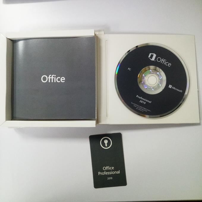 Πολλαπλάσιο γλωσσικών γραφείων 2019 αρχικό λογισμικό πακέτων κώδικα DVD της Microsoft υπέρ βασικό