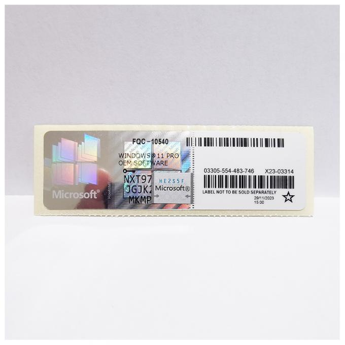 Win 10 Win 11 Professional Win 10 Win 11 Pro COA αυτοκόλλητο λιανικό κλειδί 6 μήνες εγγύηση 4