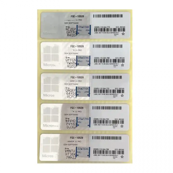 Win 11 Επαγγελματικό Κλειδί Ενεργοποίηση σε απευθείας σύνδεση Win 11 Επαγγελματική άδεια OEM COA αυτοκόλλητο 0